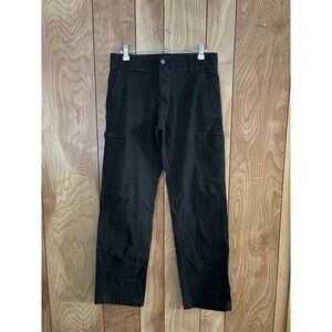 Lee Extreme Comfort‎ Cargo Pants Mens 30x32 Black Straight Fit Work